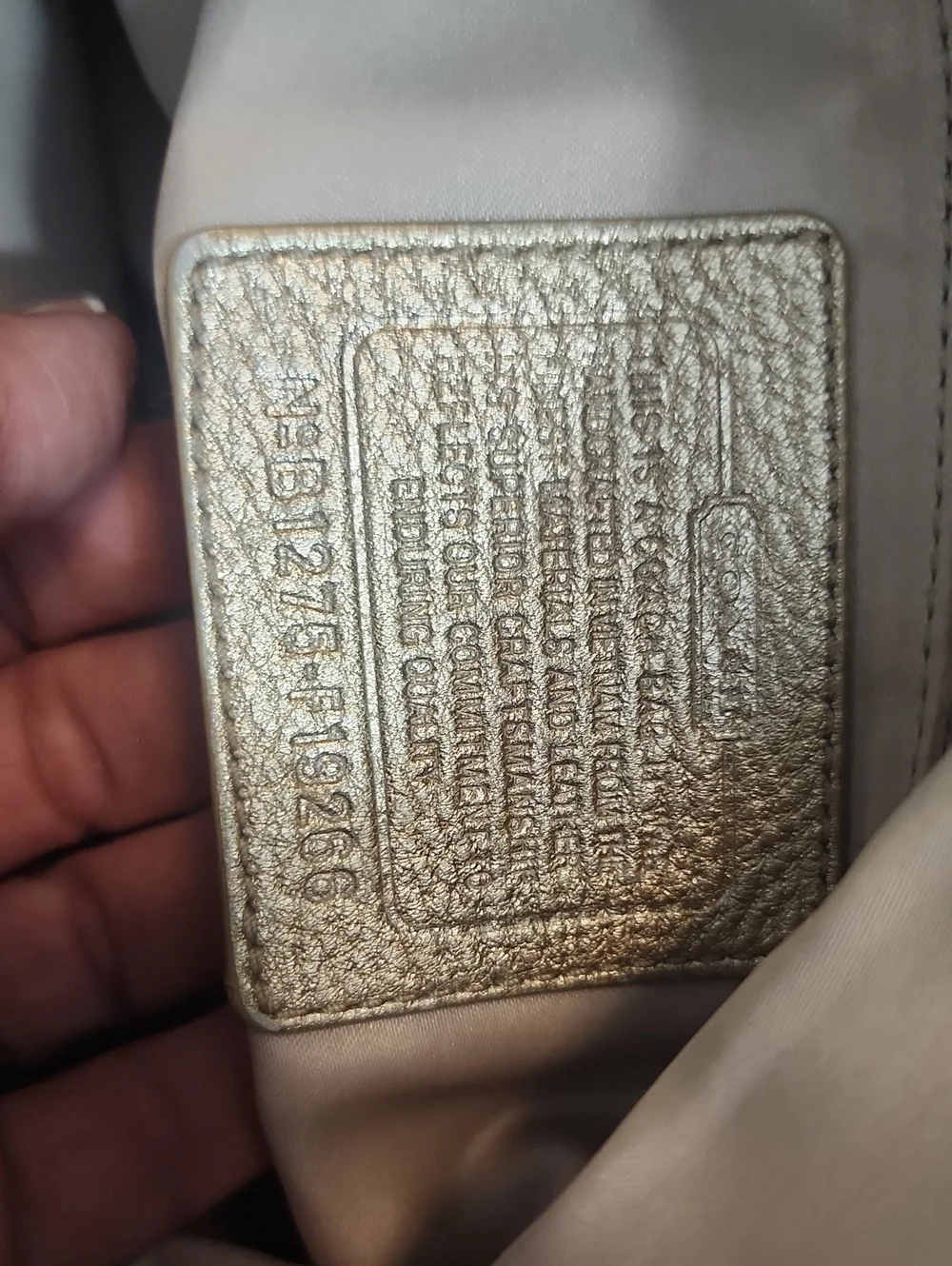 Coach Signature Canvas Tote in Beige with Gold Hardware